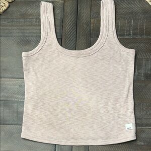 Vuori Women's Ribbed Scoop Tank in Light Blush